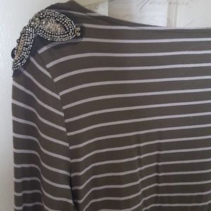 INC top with shoulder detail